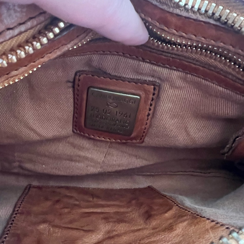 Campomaggi Brown Leather Shoulder Bag - Picture 9 of 9